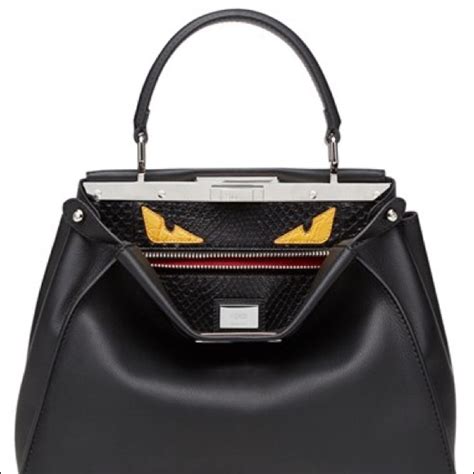 fendi monster eyes peekaboo bag replica|fendi peekaboo dupe bag.